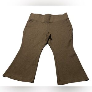 Torrid Gray Crop Flare Slim Fit Ponte Pants 2X